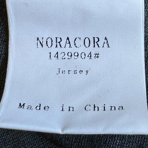 NORACORA NEW WITH TAGS Smock Style Flowy Top Grey with Black Trim Buttons  3XL - Picture 6 of 7